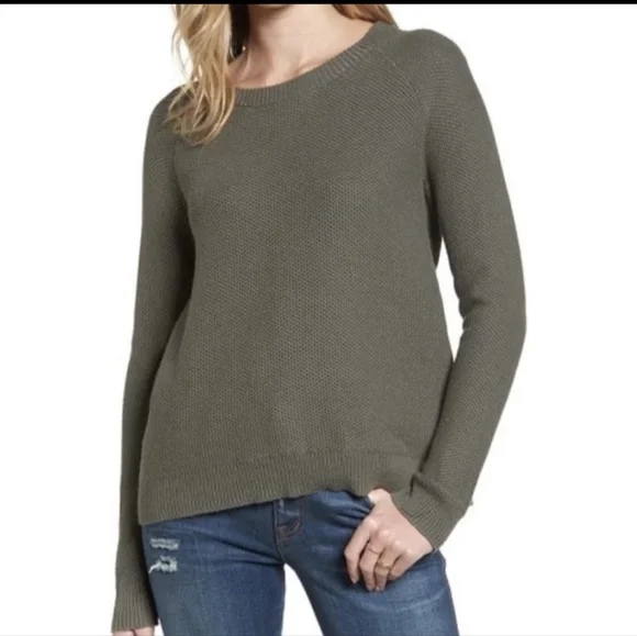 Madewell Sweaters Madewell In Province Olive Green Open Cross